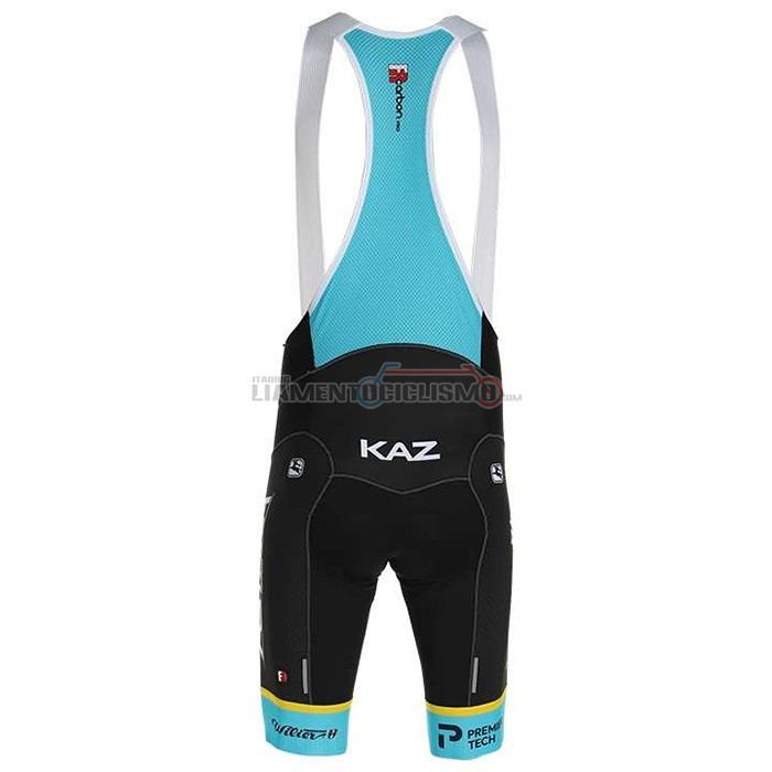 Abbigliamento Ciclismo Astana Manica Corta 2020 Giallo Blu